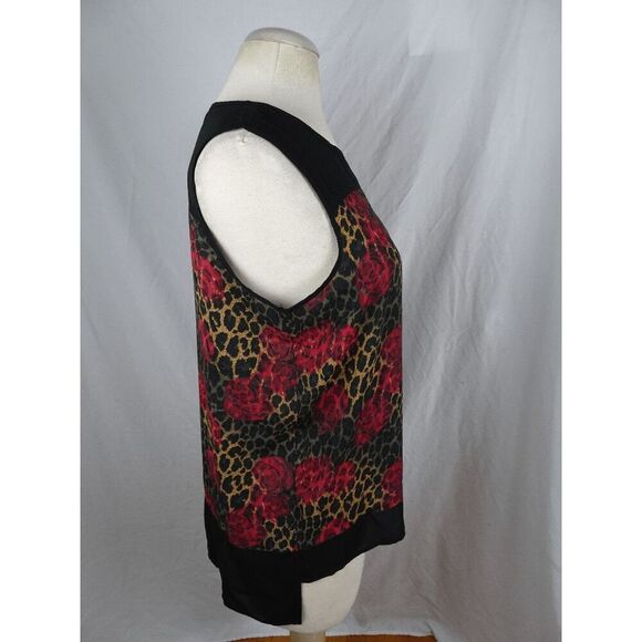 Signature Collection Women Roses Blouse Size L - Picture 2 of 10